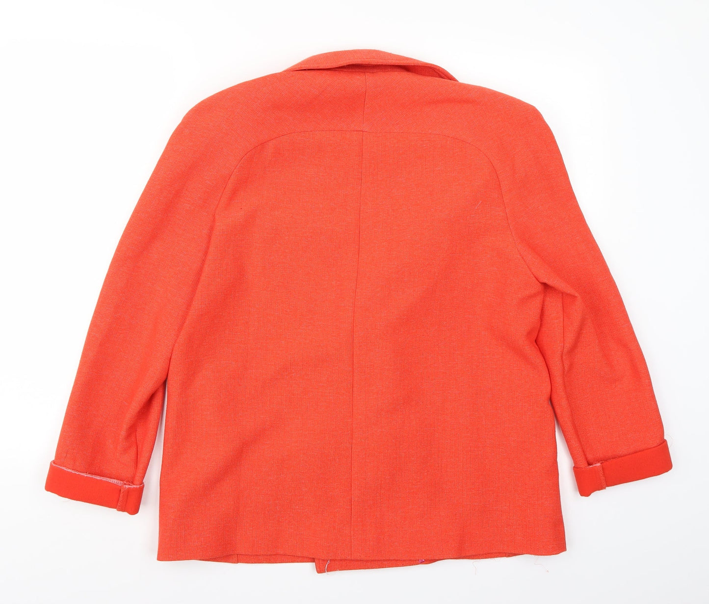 Preworn Womens Orange   Jacket Coat Size M