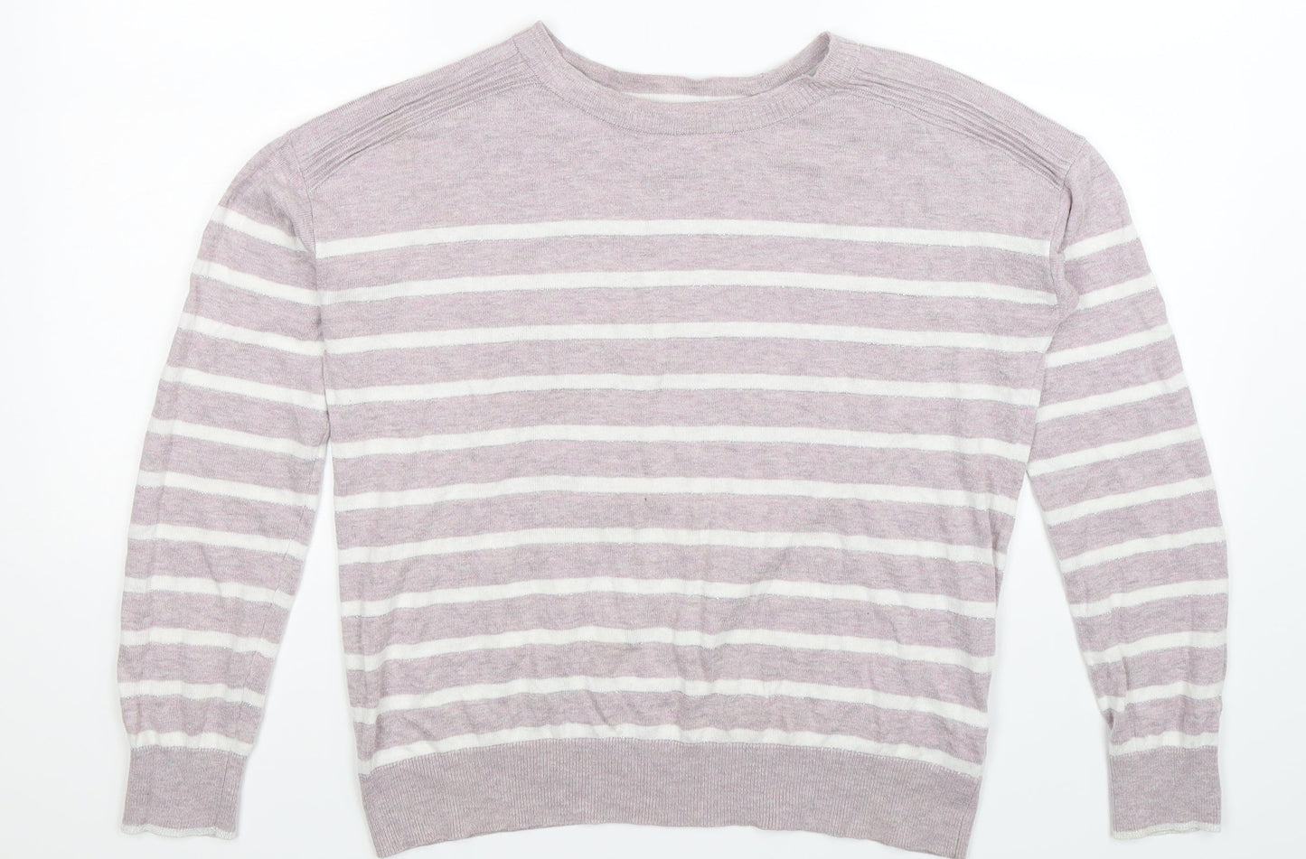 NEXT Womens Multicoloured Striped Knit Pullover Jumper Size 6  - Oversized