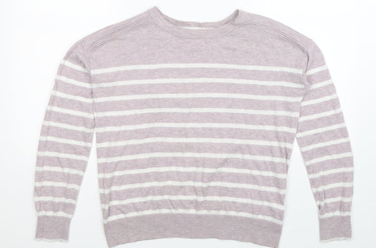 NEXT Womens Multicoloured Striped Knit Pullover Jumper Size 6  - Oversized