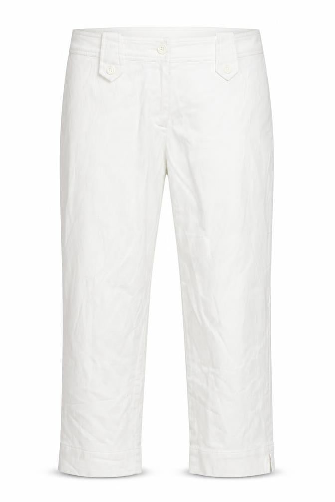 Front view of Libra women’s white trousers, size UK 12, 26-inch leg
