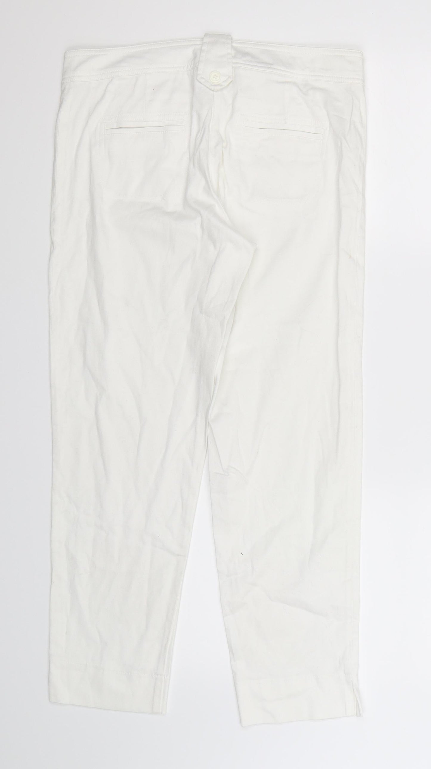 Libra Womens White   Trousers  Size 12 L26 in