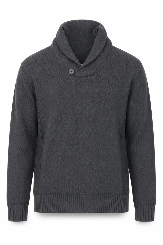 Front view of Authentic men’s grey jumper, size L