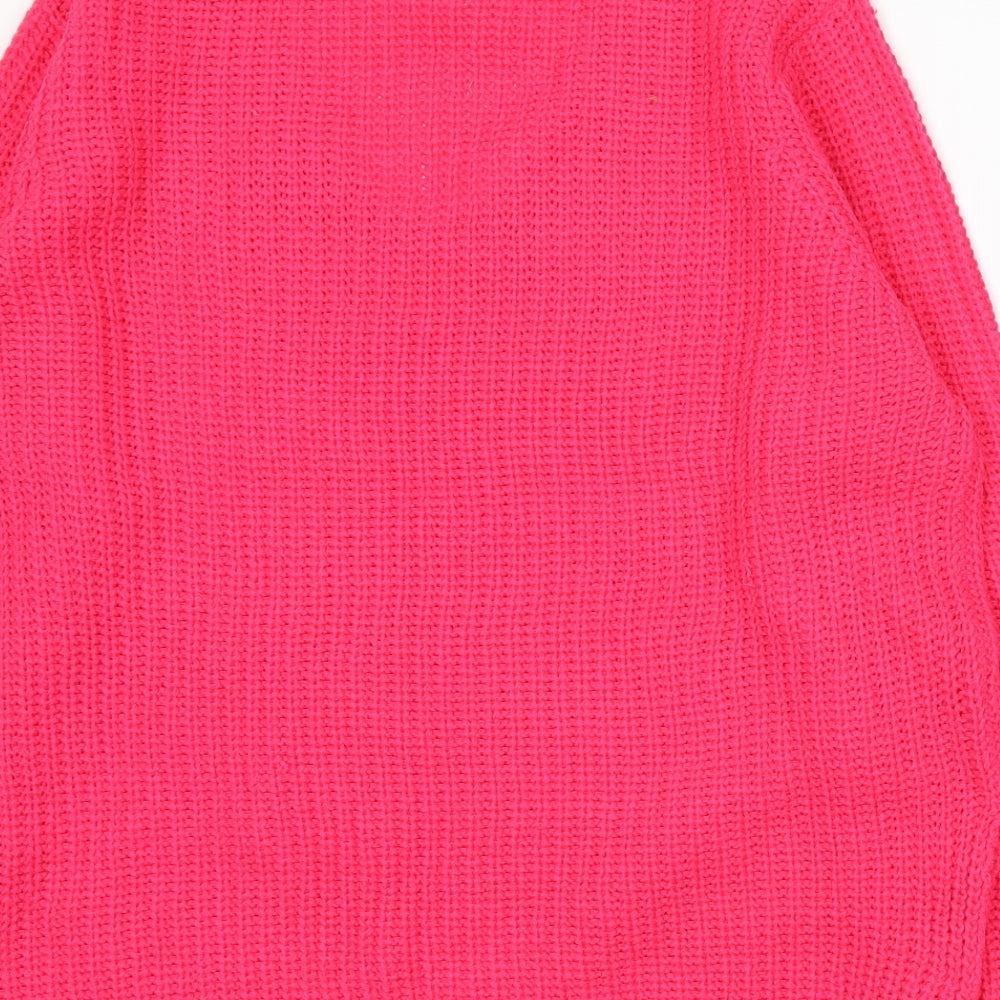 Lottie Womens Pink  Knit Pullover Jumper Size 12