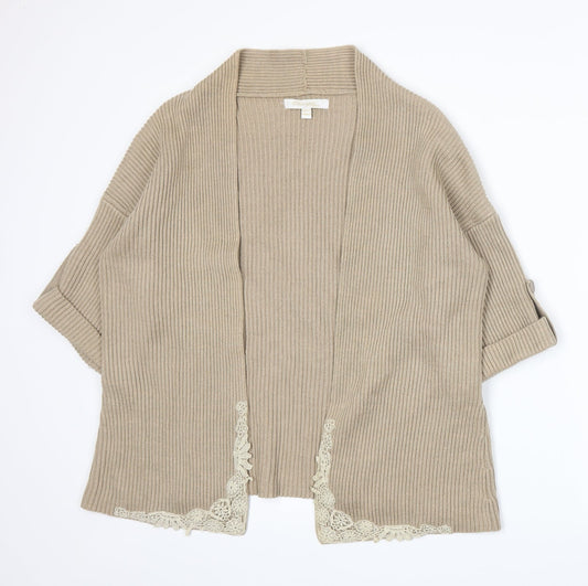 Changes By Together Womens Beige  Knit Cardigan Jumper Size 12