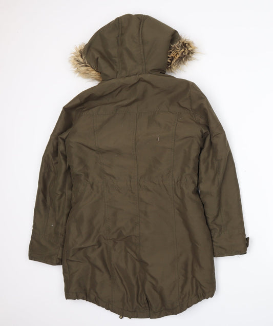 Dorothy Perkins Womens Green   Parka Coat Size 6