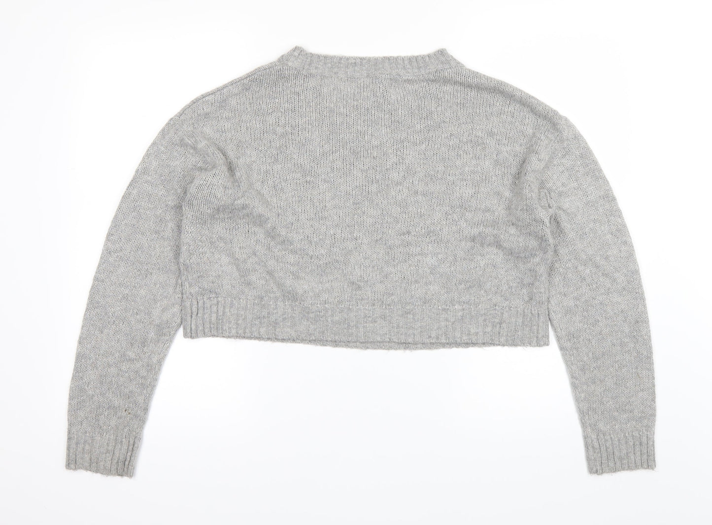 H&M Womens Grey   Pullover Jumper Size M
