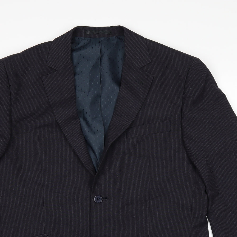 F&F Mens Black   Jacket Suit Jacket Size 40