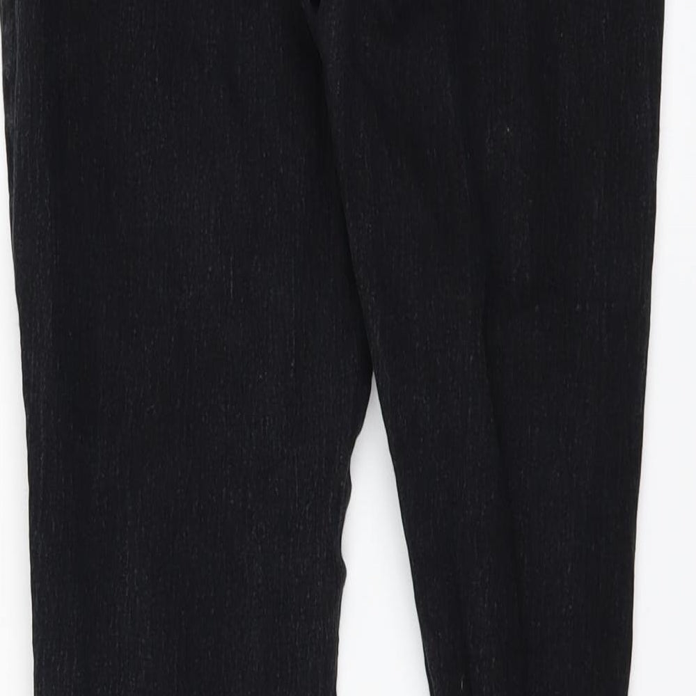 originals Womens Black  Denim Straight Jeans Size 14 L26 in