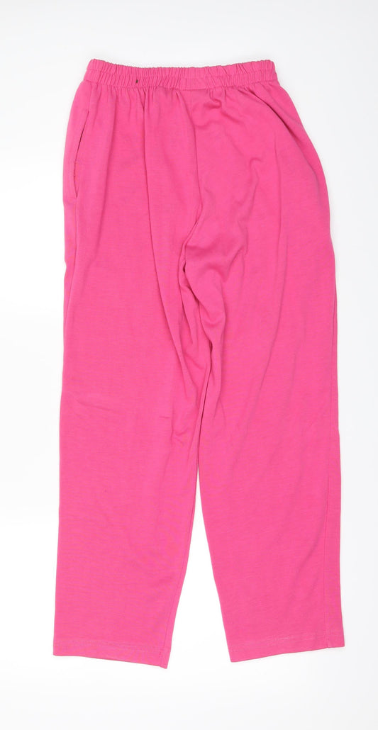 Reebok Womens Pink   Sweatpants Trousers Size S L24 in