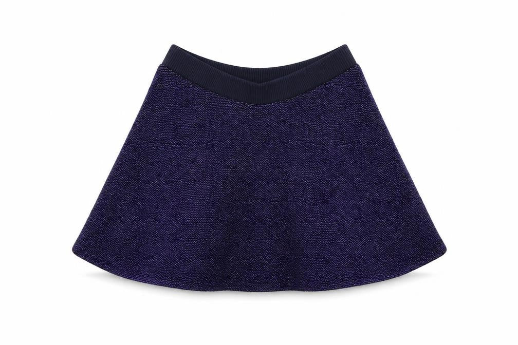 Front view of River Island girls’ blue a-line skirt, size 3-4, years