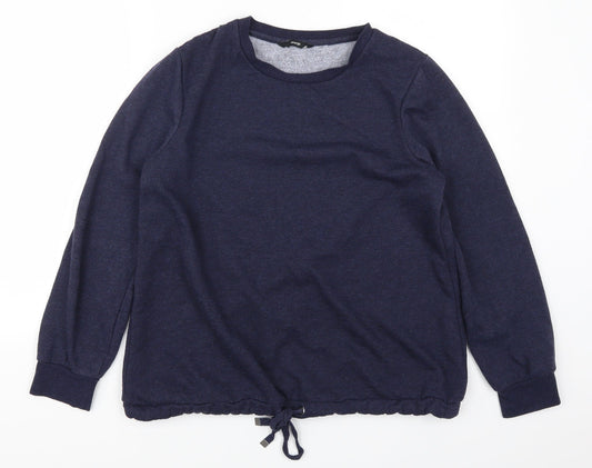 George Womens Blue   Henley Sweatshirt Size 12