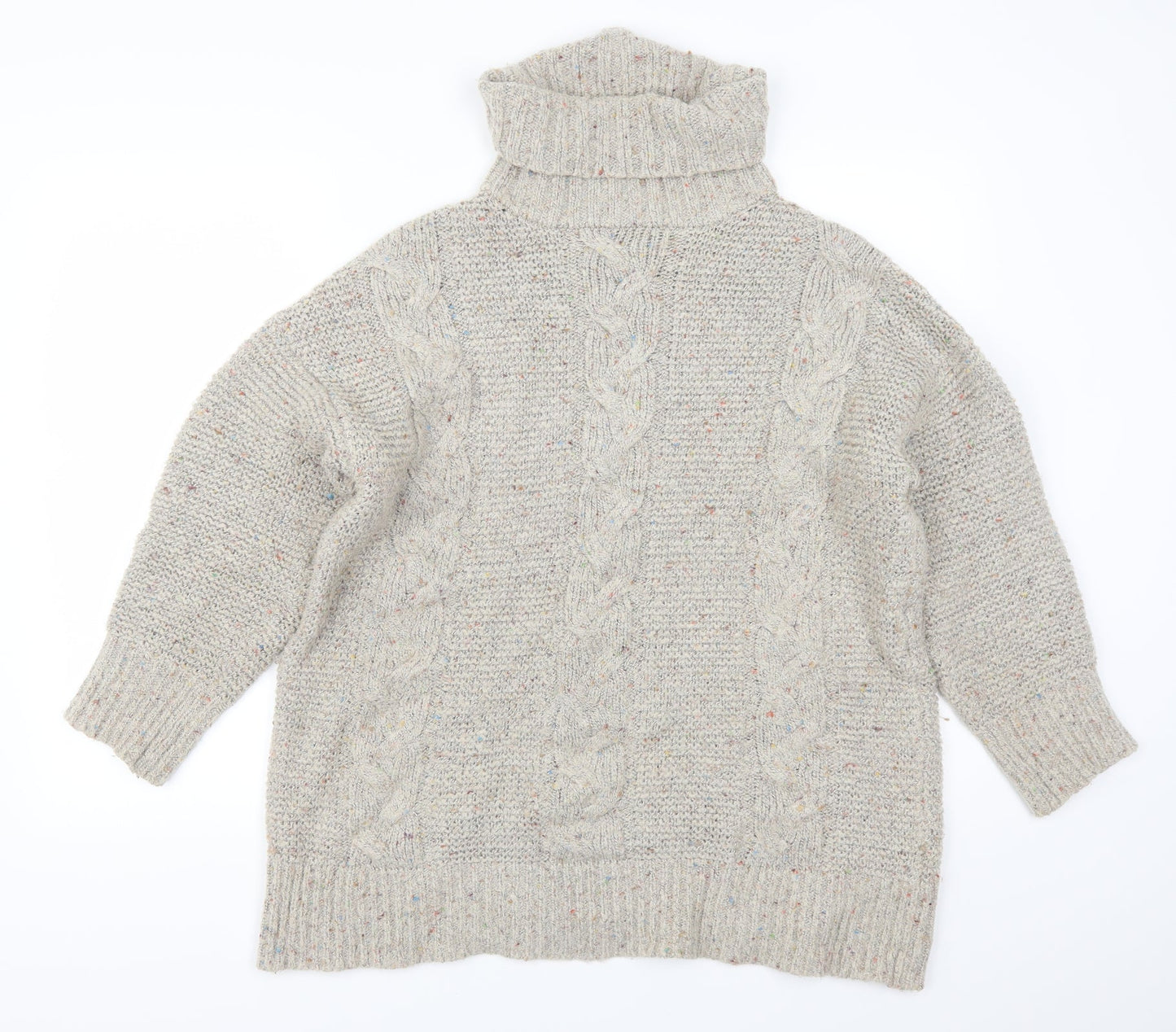 Anthology Womens Grey   Henley Jumper Size 16