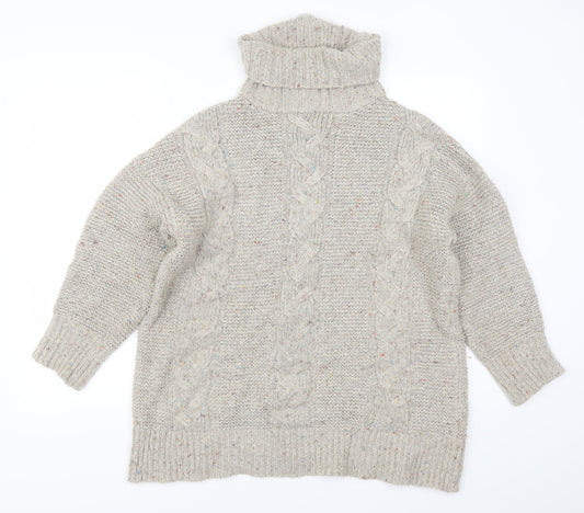 Anthology Womens Grey   Henley Jumper Size 16