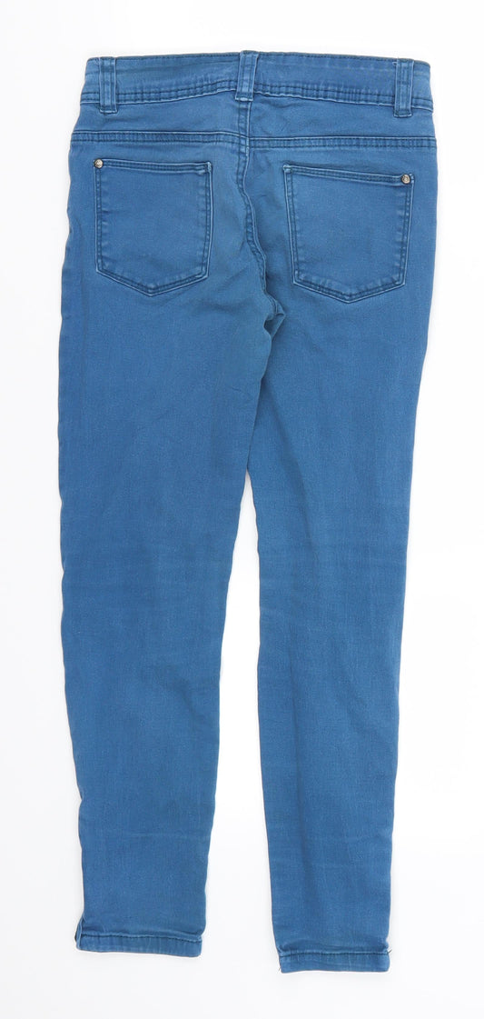 Denim Co Girls Blue  Denim Skinny Jeans Size 10-11 Years - Distressed