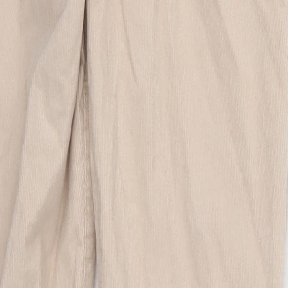 H&M Womens Pink  Corduroy Trousers  Size 6 L27 in