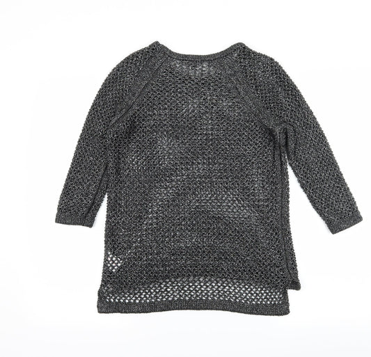 Papaya Womens Grey  Knit Pullover Jumper Size 10