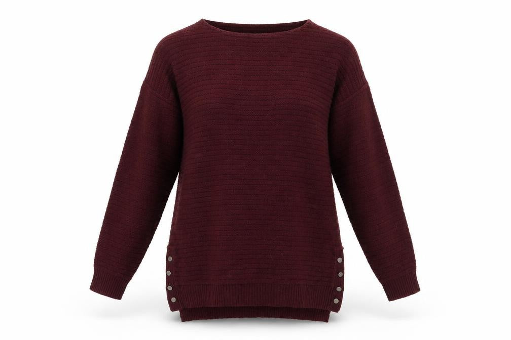 Front view of Peacocks women’s brown knit jumper, size S