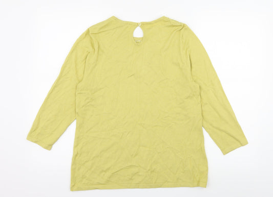 Bonmarché Womens Green  Knit Pullover Jumper Size 12
