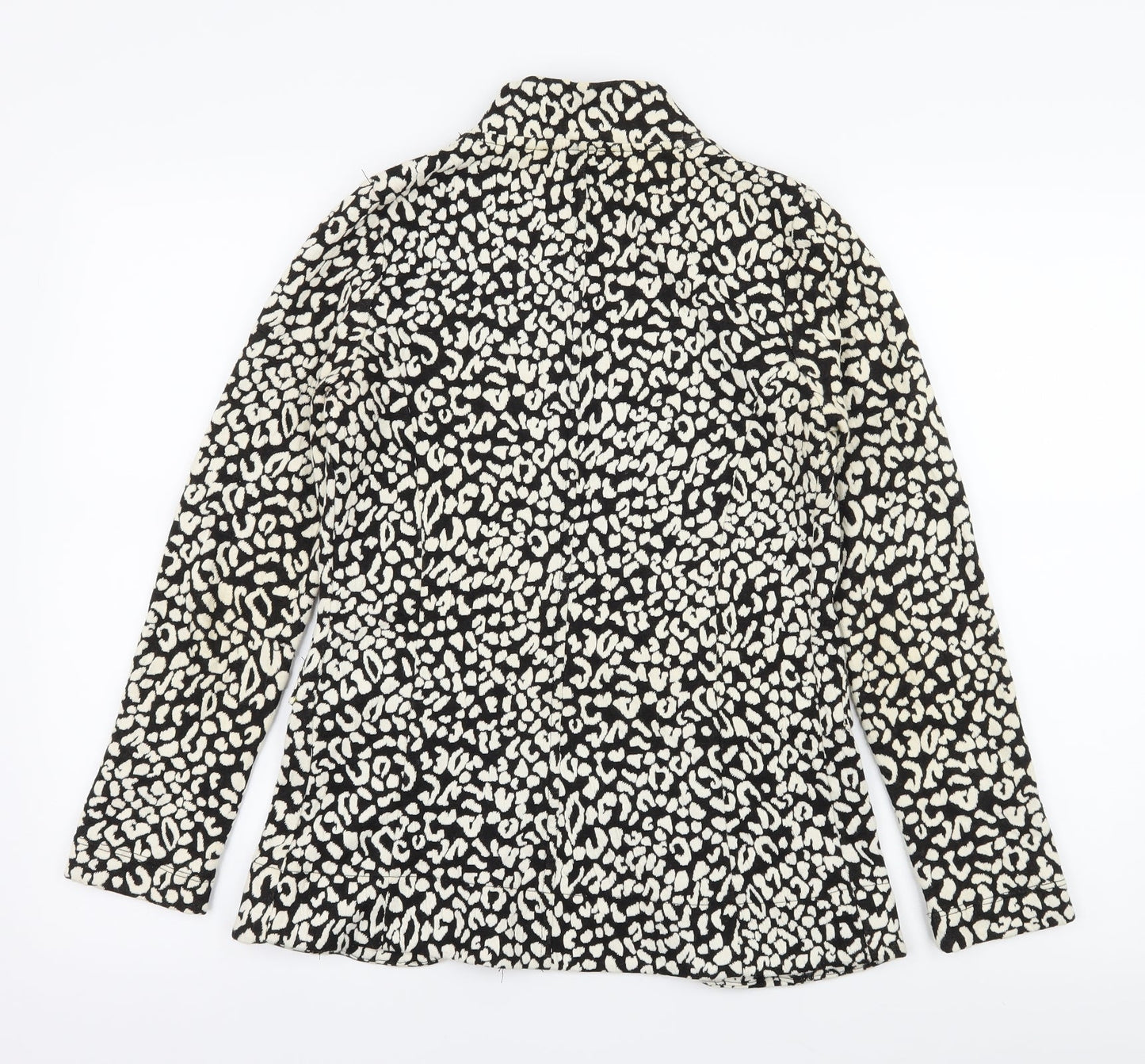 NEXT Womens Ivory Animal Print Jersey Jacket Blazer Size 8