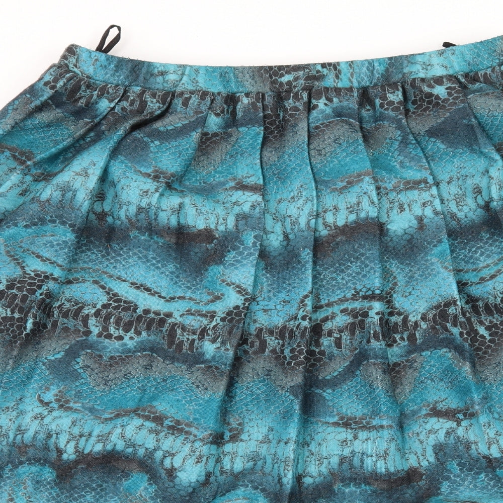 Rothmar Womens Blue   Flare Skirt Size 36 in  - Abstract Design