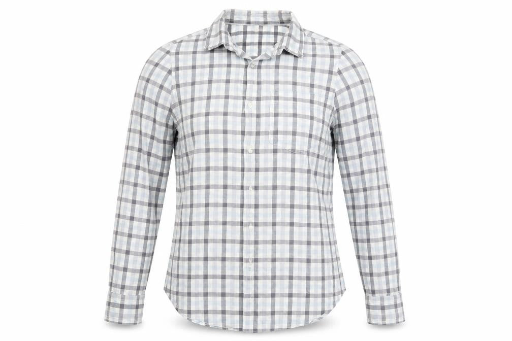 River Island Womens Blue Check  Basic Button-Up Size 2