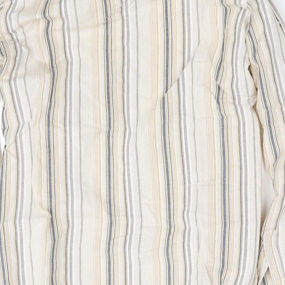 Topman Mens Beige    Button-Up Size S