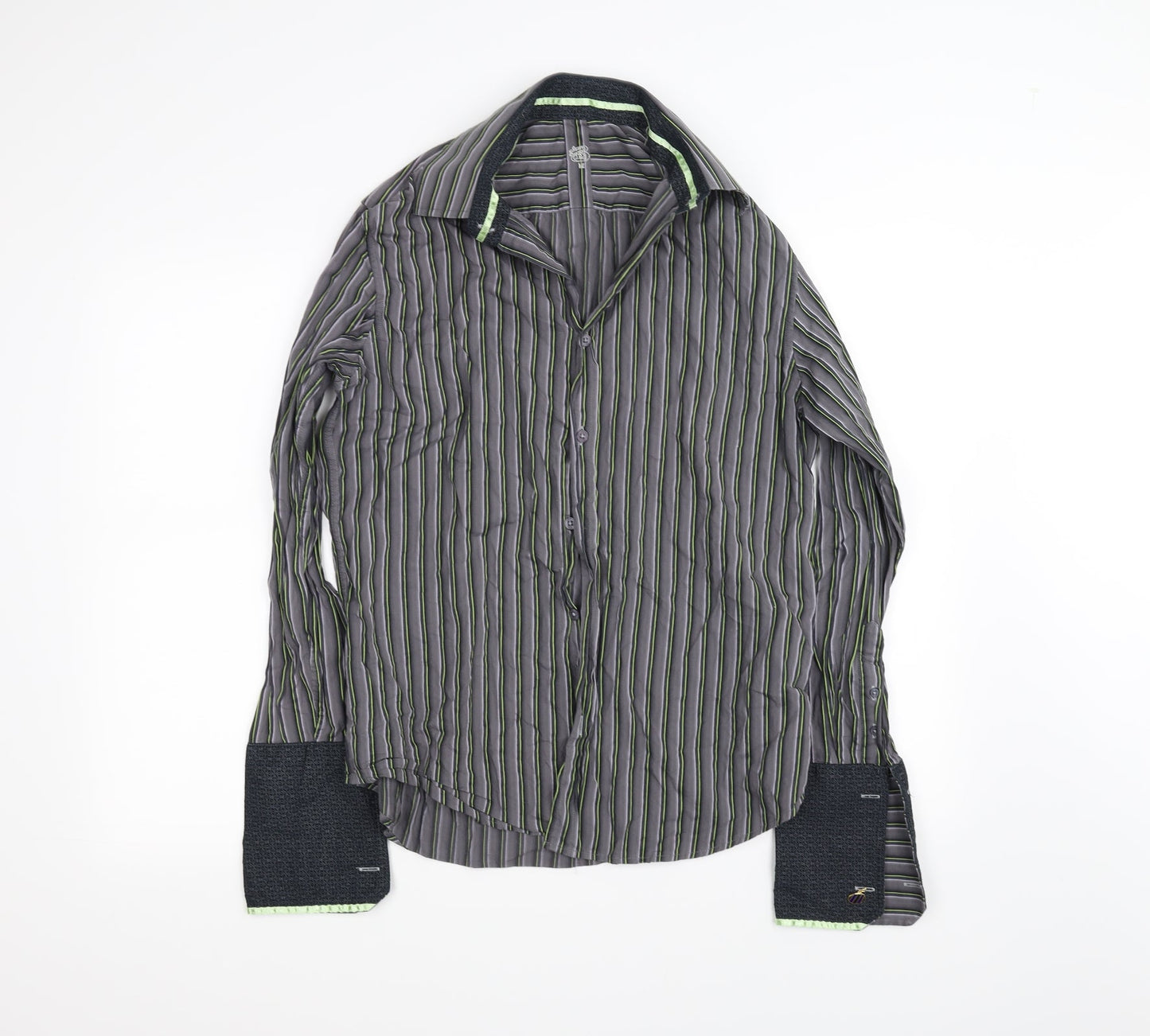 Burton Mens Grey    Button-Up Size M