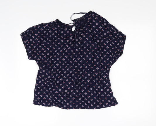 m&s Womens Blue   Basic Blouse Size 14