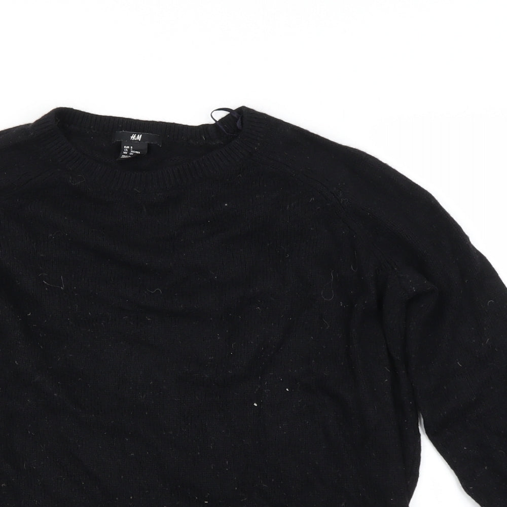 H&M Womens Black   Pullover Jumper Size S