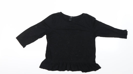 H&M Womens Black   Basic T-Shirt Size XS