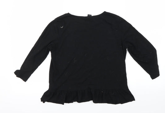 H&M Womens Black   Basic T-Shirt Size XS