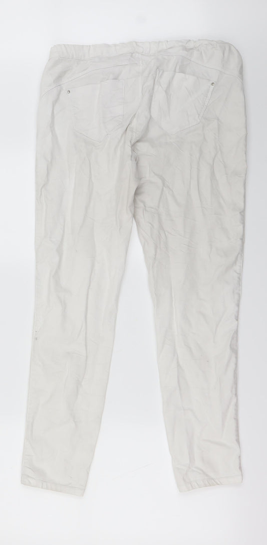 denim co Womens White   Skinny Jeans Size 14 L27 in