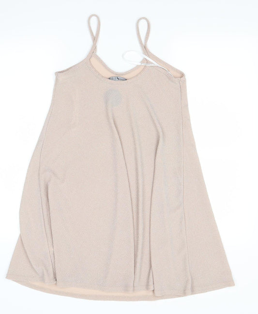 Atmosphere Womens Gold   Skater Dress  Size 6