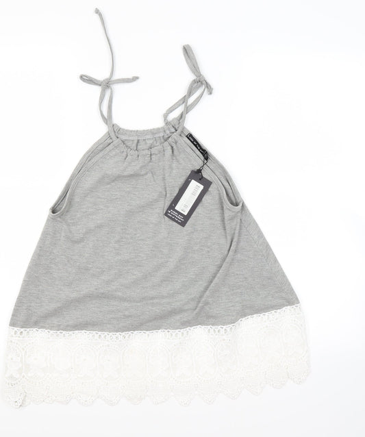 lotd Womens Grey   Camisole Blouse Size 8