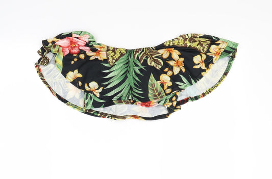 lotd Womens Multicoloured Floral  Cropped Blouse Size 8