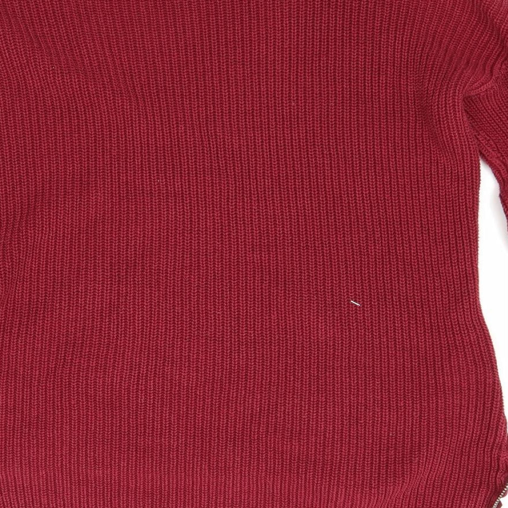 H&M Womens Red   Pullover Jumper Size S