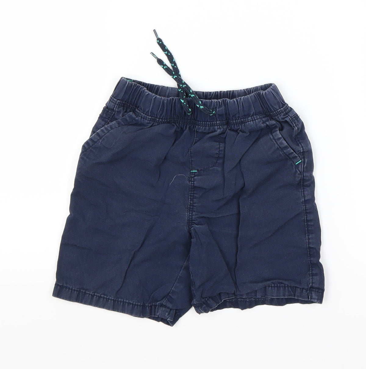 Additional front view of Rebel boys’ blue chino shorts, size 2-3, years