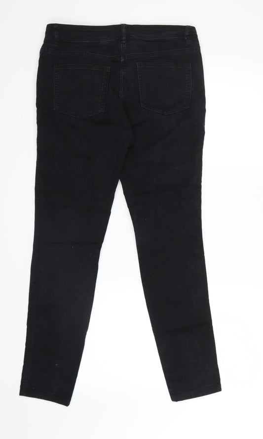 NEXT Womens Black  Denim Skinny Jeans Size 10 L28 in