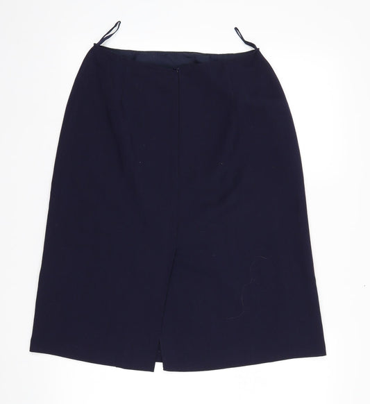 Preworn Womens Blue   A-Line Skirt Size 28 in