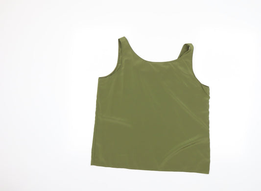 ALEXANE Womens Green   Basic Tank Size 14