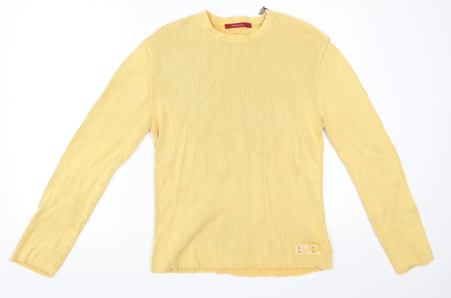 River Island Womens Yellow   Pullover Jumper Size L