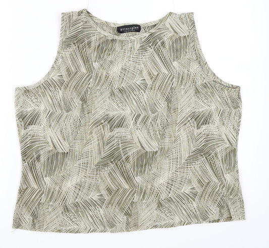 Principles Womens Green   Basic Blouse Size 14