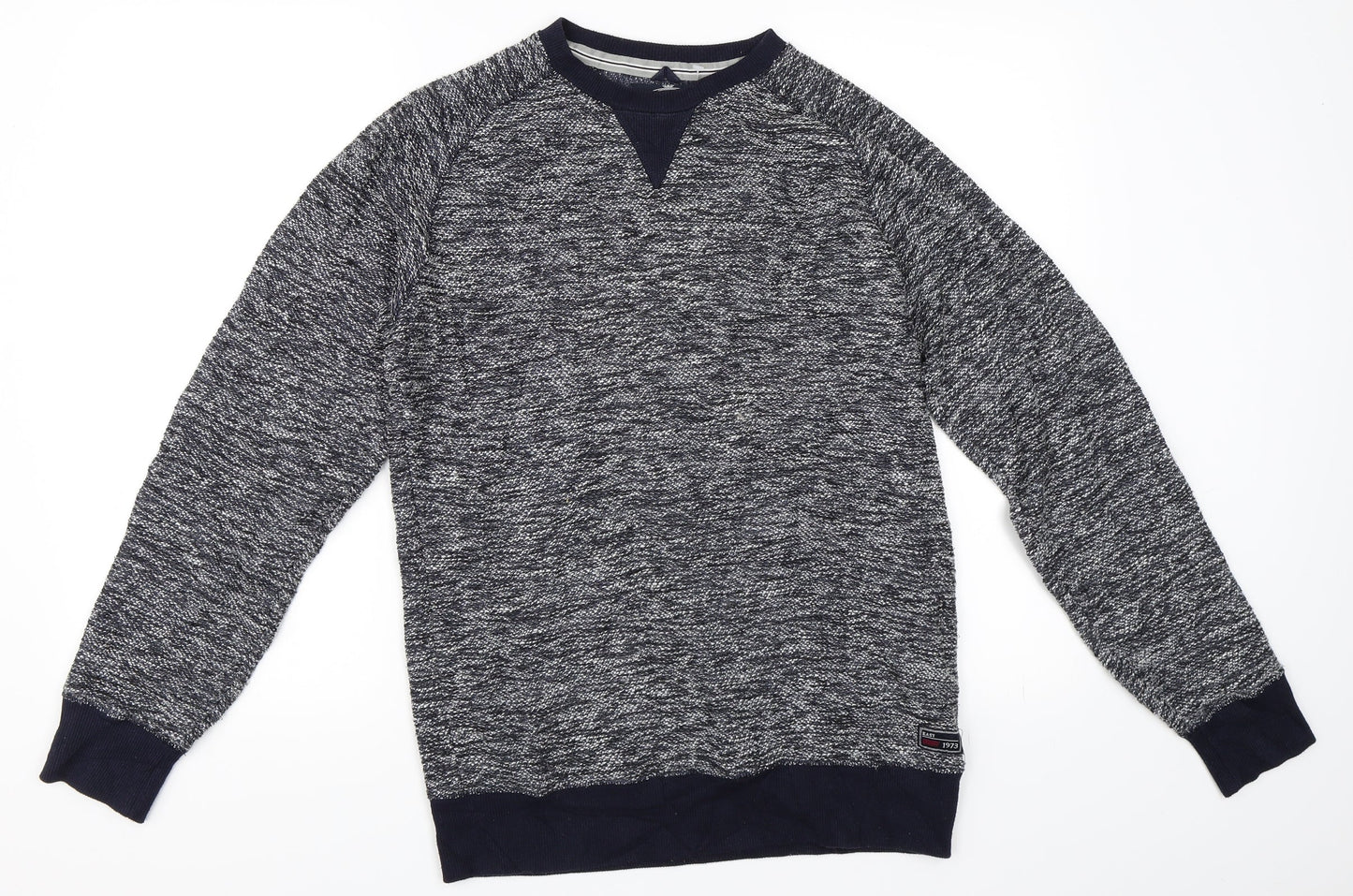 Easy Mens Blue   Pullover Sweatshirt Size S