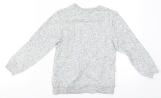 H&M Girls Grey   Pullover Sweatshirt Size 5-6 Years
