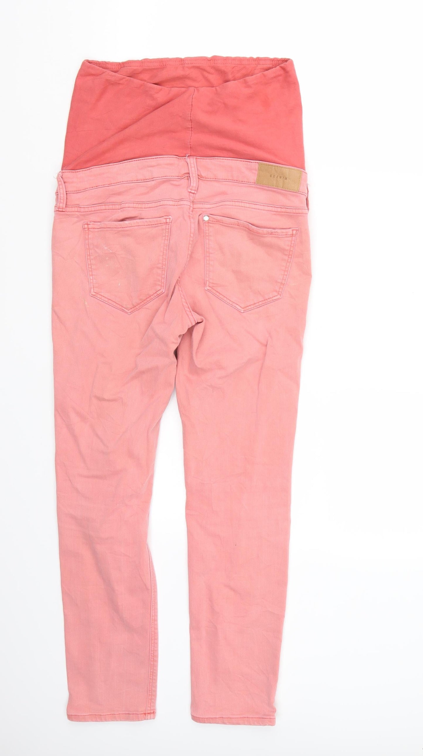 H&M Womens Pink   Straight Jeans Size 6 L27 in