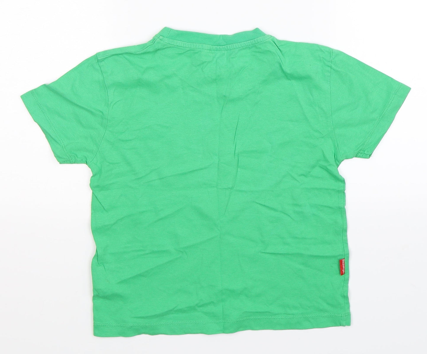 Slazenger Boys Green   Basic T-Shirt Size 5-6 Years