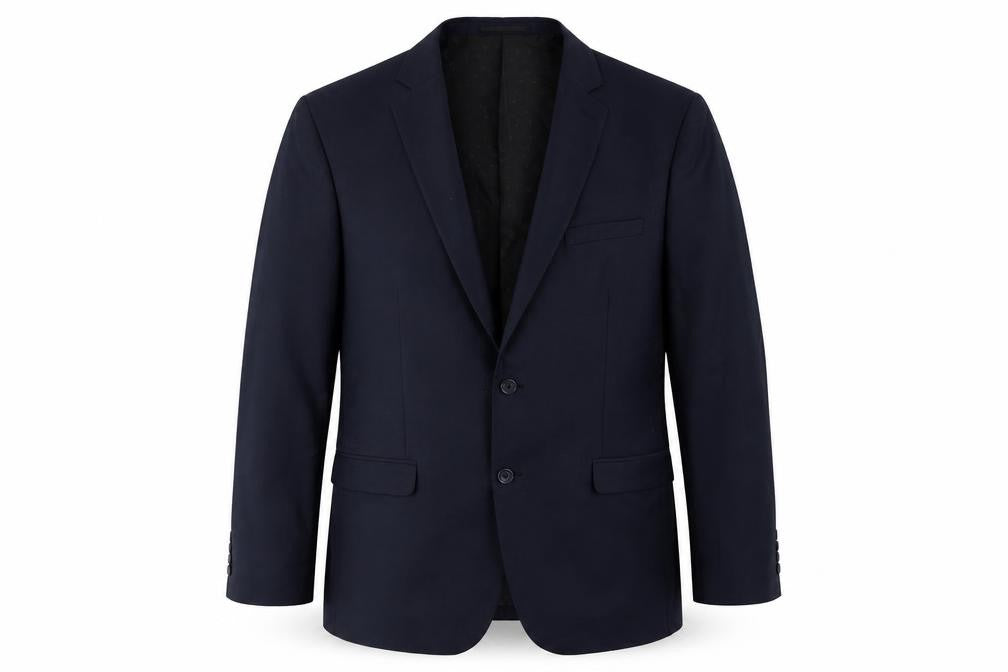 Front view of Very men’s blue jacket suit jacket, size 42