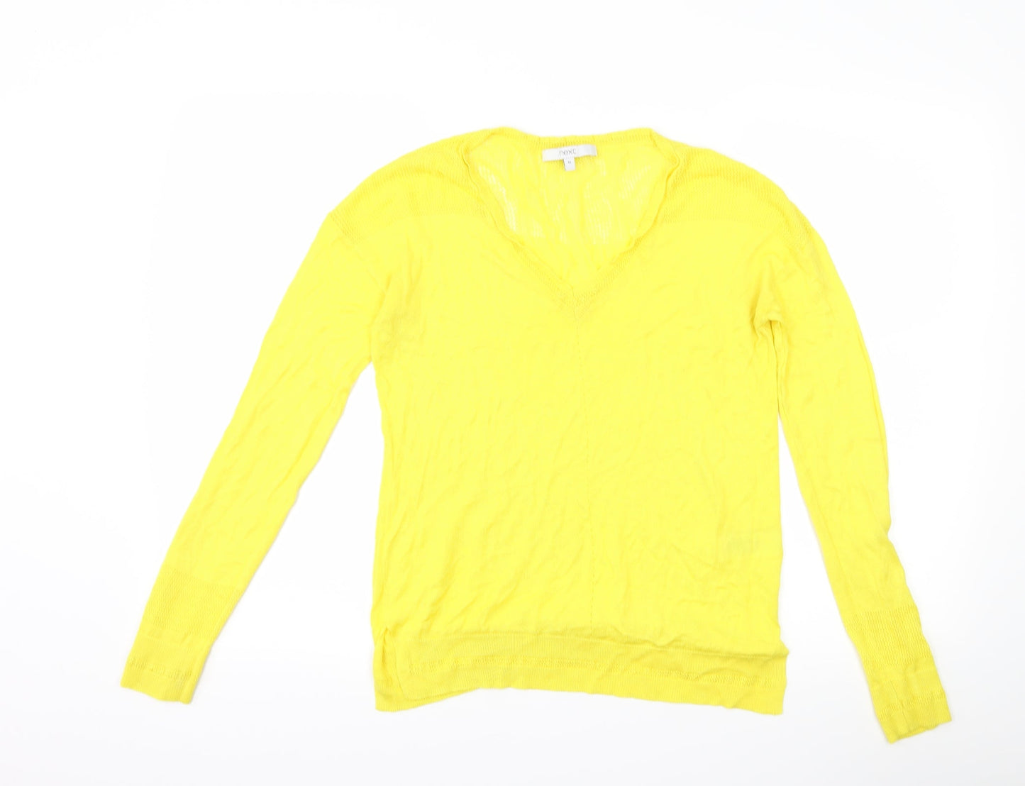 NEXT Womens Yellow   Pullover Jumper Size 10
