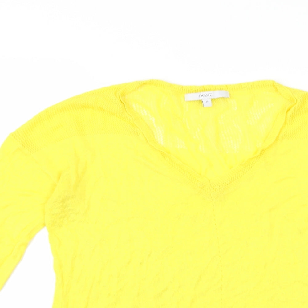 NEXT Womens Yellow   Pullover Jumper Size 10