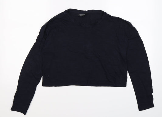 Topshop Womens Blue   Basic T-Shirt Size 12
